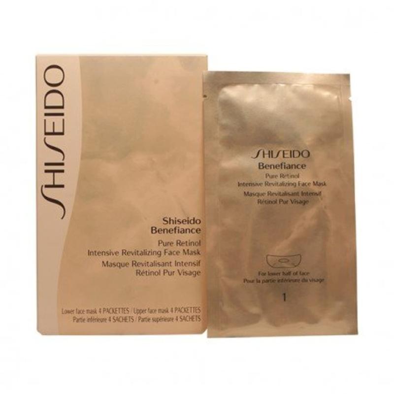 Benefiance Pure Retinol Intensive Revitalizing Face Mask by Shiseido for Unisex - 4 Pairs Mask