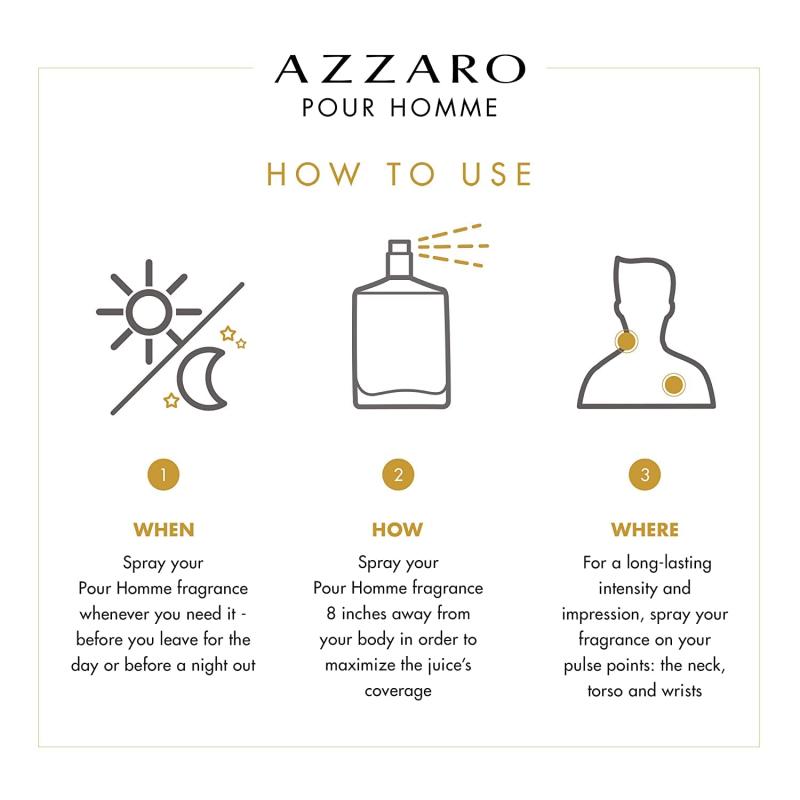 Azzaro by Azzaro for Men - 3.4 oz EDT Spray (Refillable)