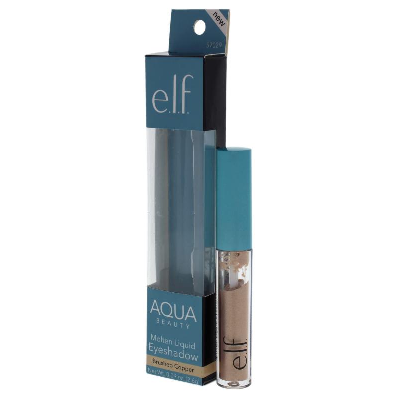 Aqua Beauty Molten Liquid Eyeshadow - Brushed Copper by e.l.f. for Women - 0.09 oz Eye Shadow