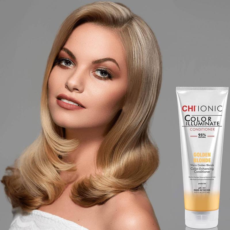 Ionic Color Illuminate Conditioner - Golden Blonde by CHI for Unisex - 8.5 oz Conditioner