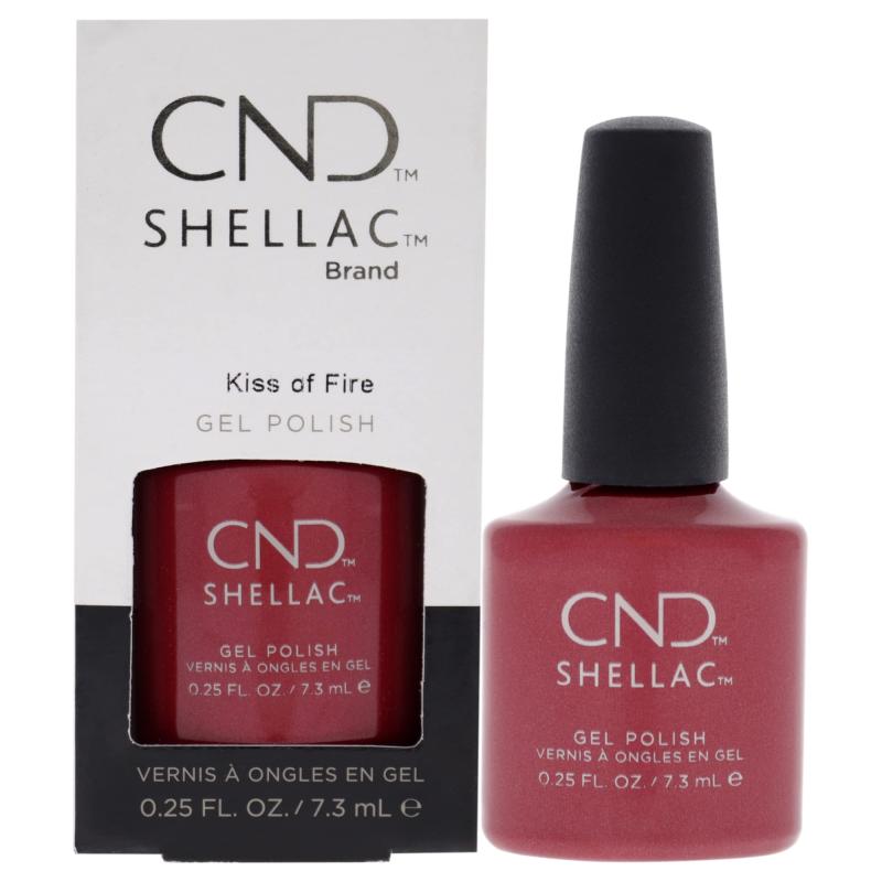 Shellac Nail Color - Kiss Of Fire by CND for Women - 0.25 oz Nail Polish