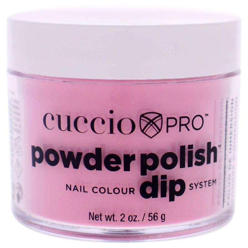 Pro Powder Polish Nail Colour Dip System - Bright Pink with Gold Mica by Cuccio Colour for Women - 1.6 oz Nail Powder