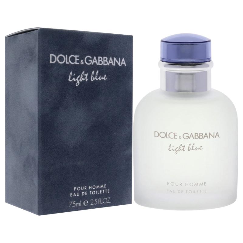 DOLCE &amp; GABBANA LIGHT BLUE 2.5 EAU DE TOILETTE SPRAY FOR MEN