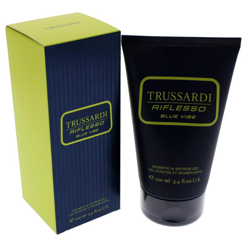 Riflesso Blue Vibe By Trussardi For Men - 3.4 Oz Shampoo And Shower Gel