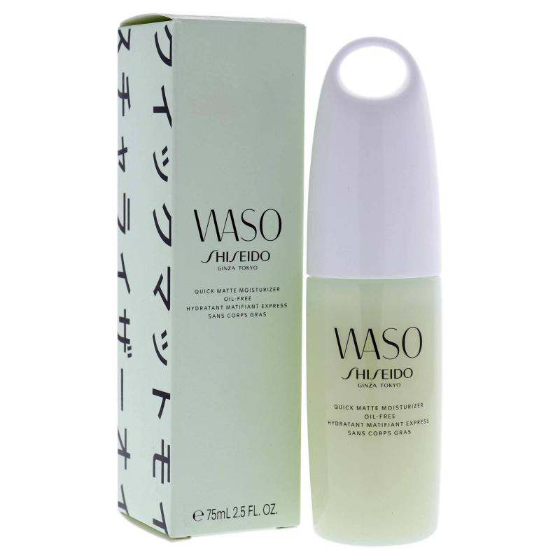 Waso Quick Matte Moisturizer Oil-Free by Shiseido for Women - 2.5 oz Moisturizer