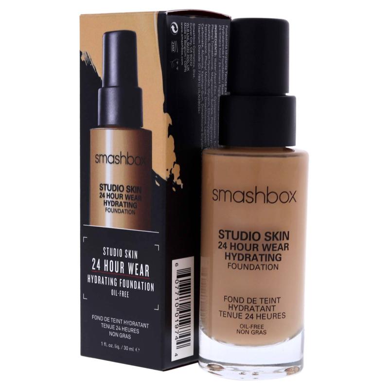 Studio Skin 24 Hour Wear Hydrating Foundation - 2.4 Light-Medium With Warm-Peach Undertone by Smashbox for Women - 1 oz Foundation