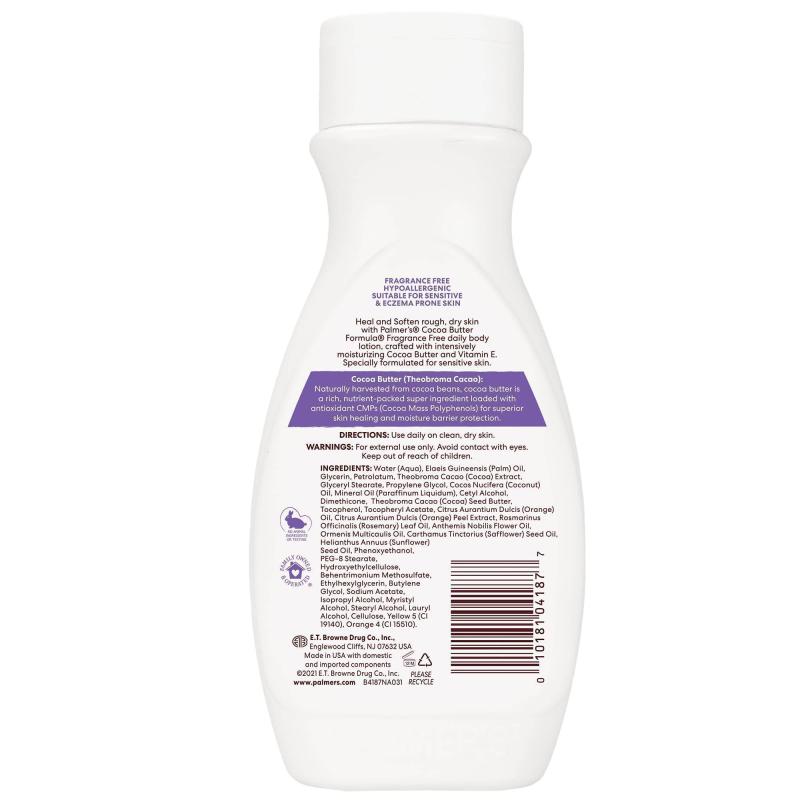 Cocoa Butter Formula Body Lotion Fragrance-Free by Palmers for Unisex - 8.5 oz Lotion