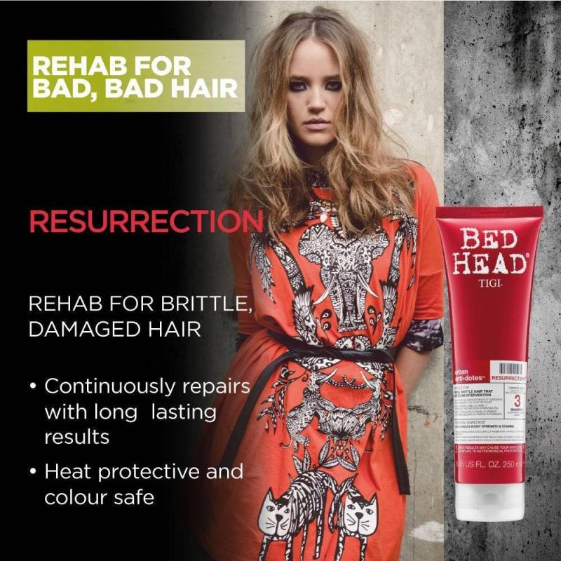 Bed Head Urban Antidotes Resurrection Shampoo by TIGI for Unisex - 8.45 oz Shampoo