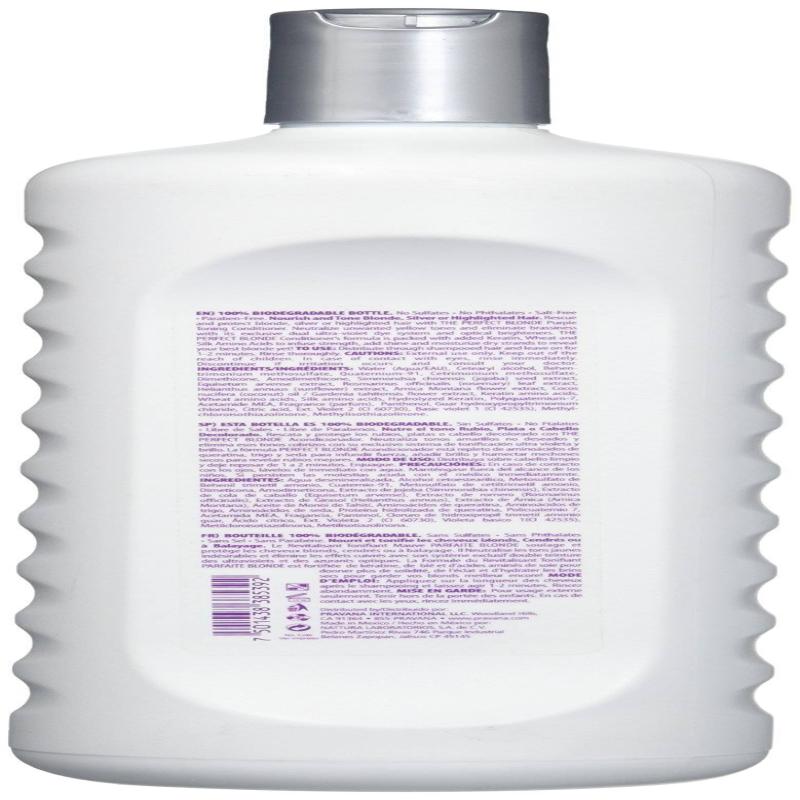 The Perfect Blonde Purple Toning Conditioner by Pravana for Unisex - 33.8 oz Conditioner