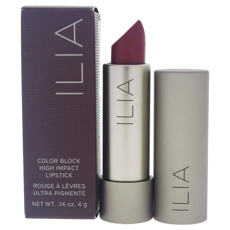 Color Block High Impact Lipstick - Wild Aster by ILIA Beauty for Women - 0.14 oz Lipstick