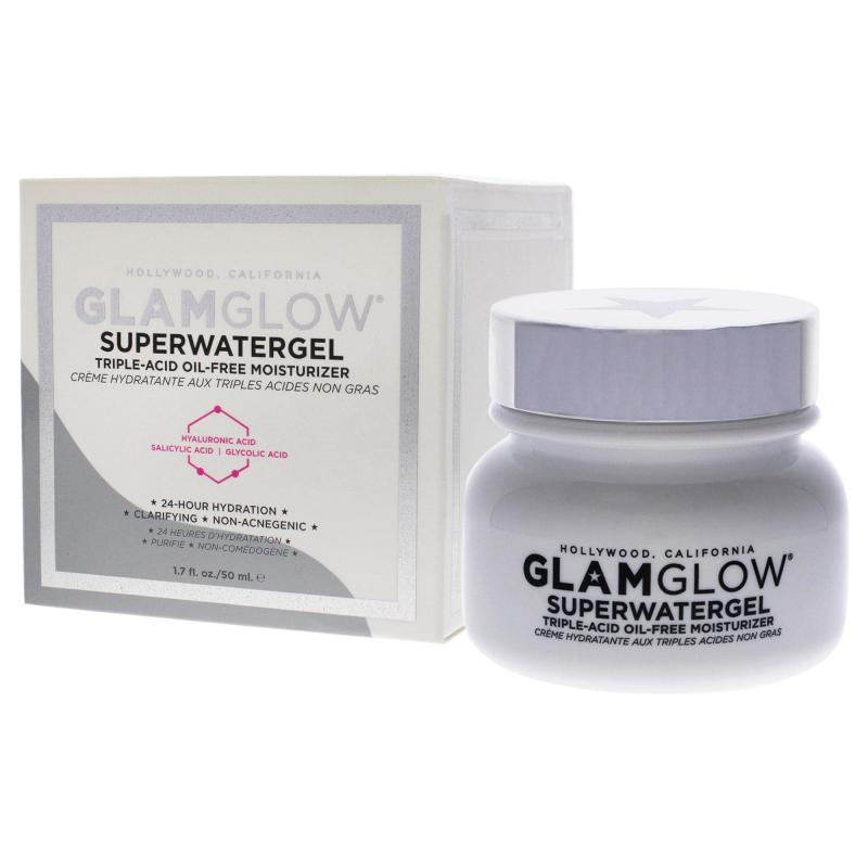 Superwatergel Triple Acid Oil-Free Moisturizer by Glamglow for Unisex -1.7 oz Moisturizer