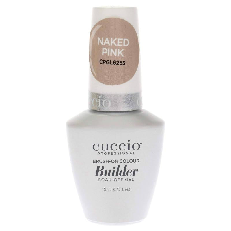 Brush-On Colour Builder Soak Off Gel - Naked Pink by Cuccio Pro for Women - 0.43 oz Nail Polish