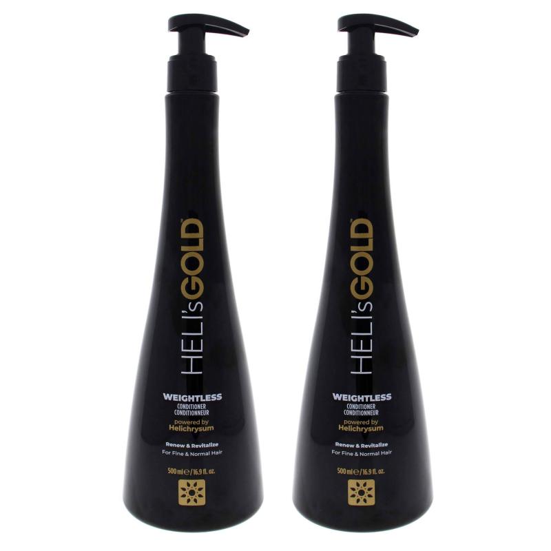 Weightless Conditioner by Helis Gold for Unisex - 16.9 oz Conditioner - Pack of 2