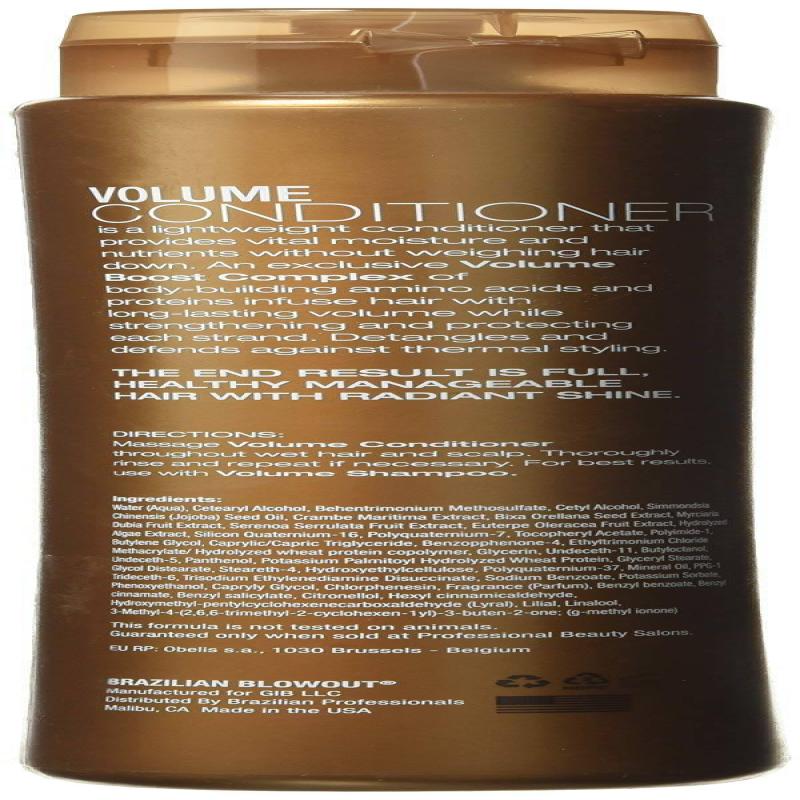 Volume Conditioner by Brazilian Blowout for Unisex - 12 oz Conditioner