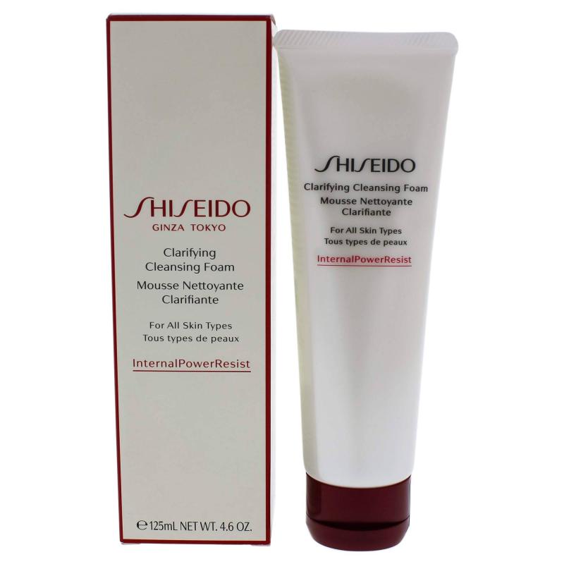 Clarifying Cleansing Foam by Shiseido for Unisex - 4.6 oz Cleanser