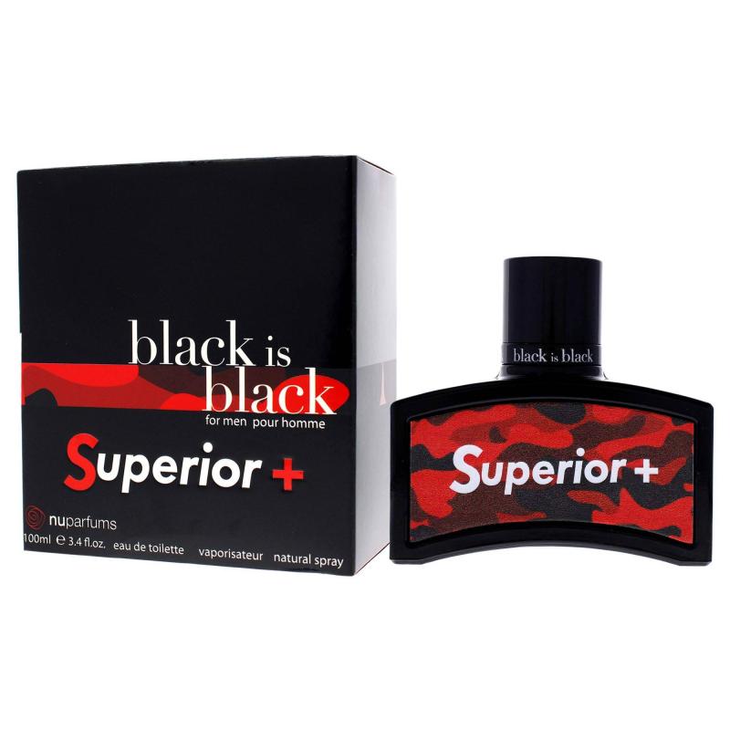 Black Is Black Superior by Nuparfums for Men - 3.4 oz EDT Spray