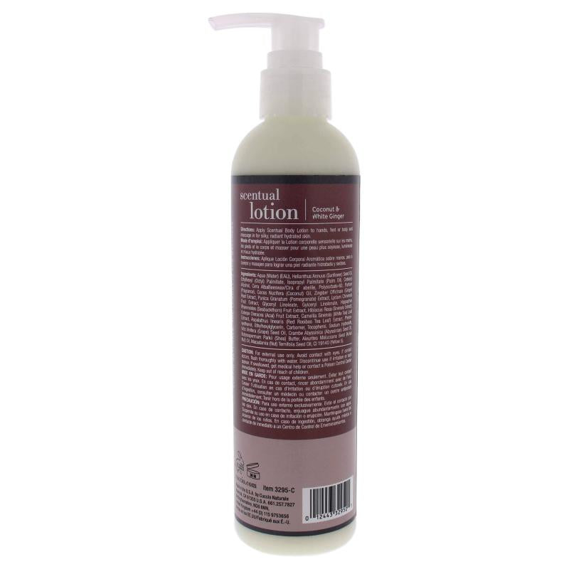 Scentual Lotion - Coconut and White Ginger by Cuccio Naturale for Unisex - 8 oz Body Lotion