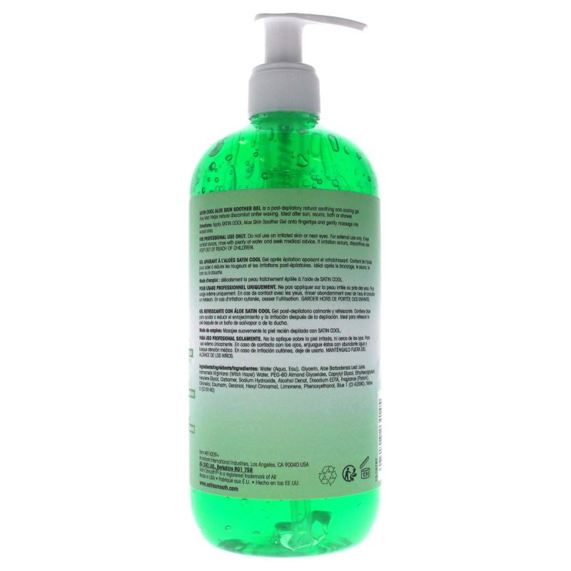 Satin Cool Aloe Skin Soother Gel by Satin Smooth for Unisex - 16 oz Gel