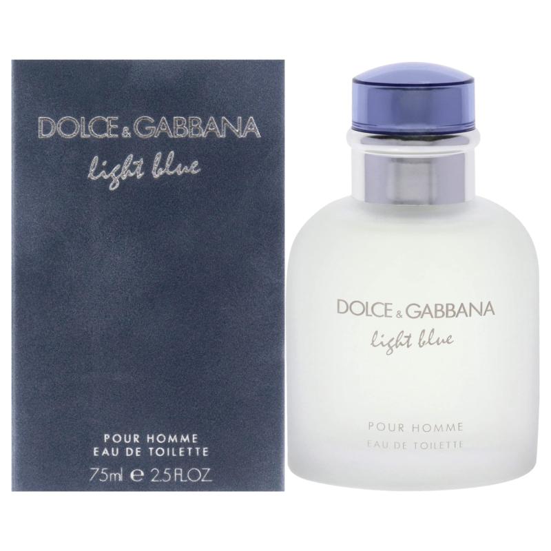 DOLCE &amp; GABBANA LIGHT BLUE 2.5 EAU DE TOILETTE SPRAY FOR MEN