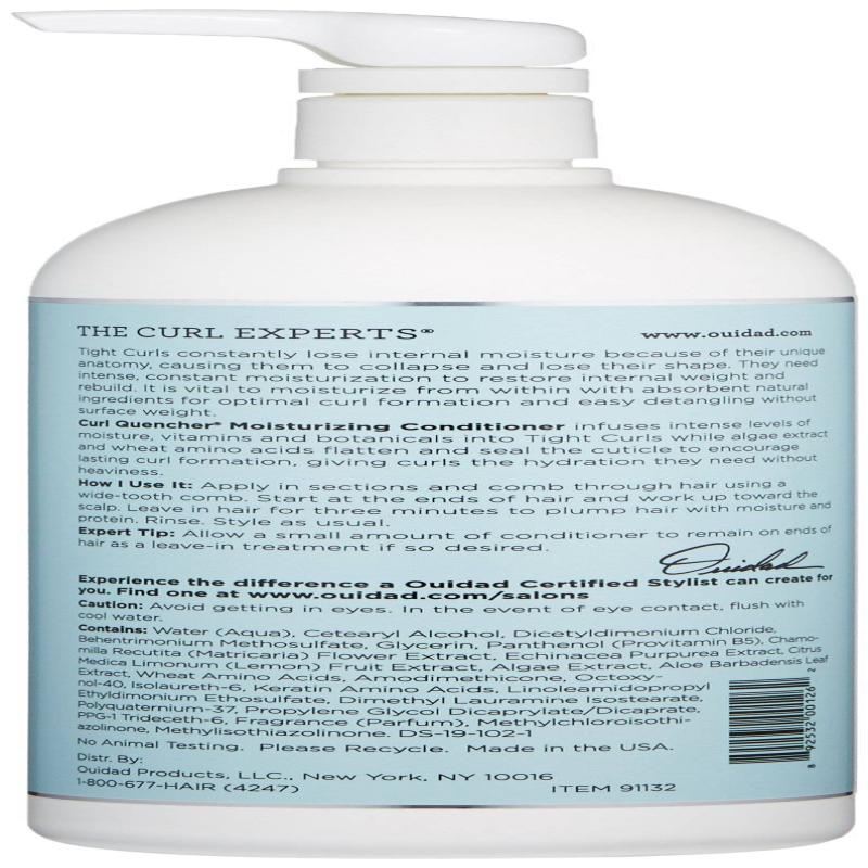 Curl Quencher Moisturizing Conditioner by Ouidad for Unisex - 33.8 oz Conditioner