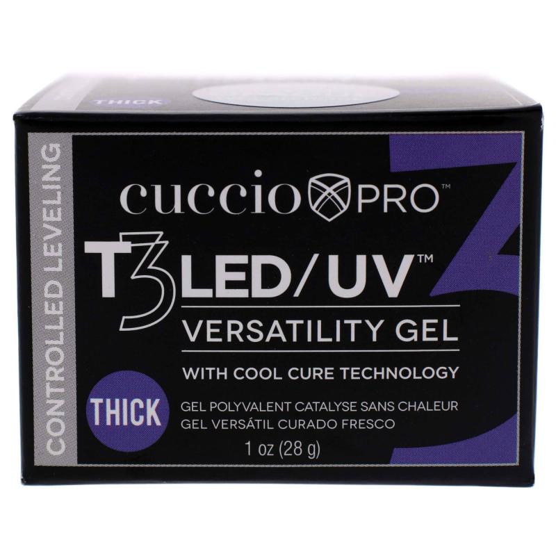 T3 Cool Cure Versatility Gel - Controlled Leveling Opaque Welsh Rose by Cuccio Pro for Women - 1 oz Nail Gel