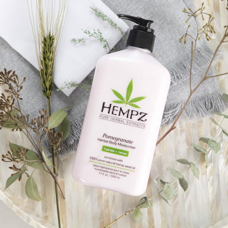 Pomegranate Herbal Body Moisturizer by Hempz for Unisex - 17 oz Lotion