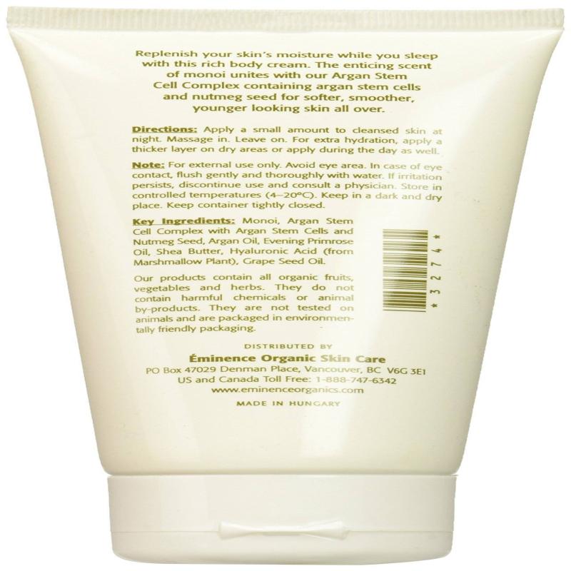 Monoi Night Body Cream by Eminence for Unisex - 5 oz Cream