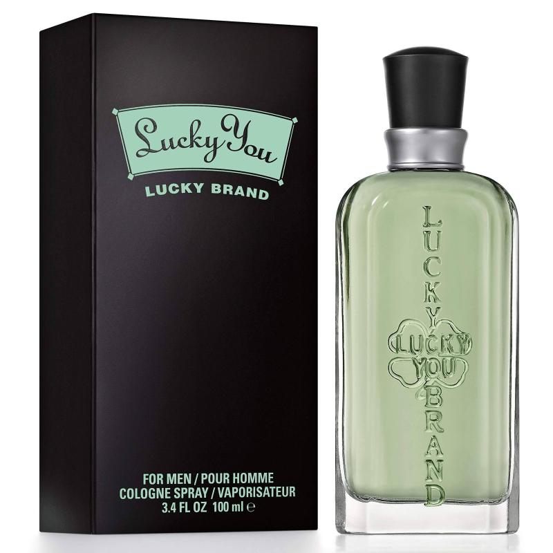 Men's Cologne Fragrance Spray by Lucky You, Day or Night Casual Scent with Bamboo Stem Fragrance Notes, 3.4 Fl Oz, Perfect Valentine's Day Gift for Him