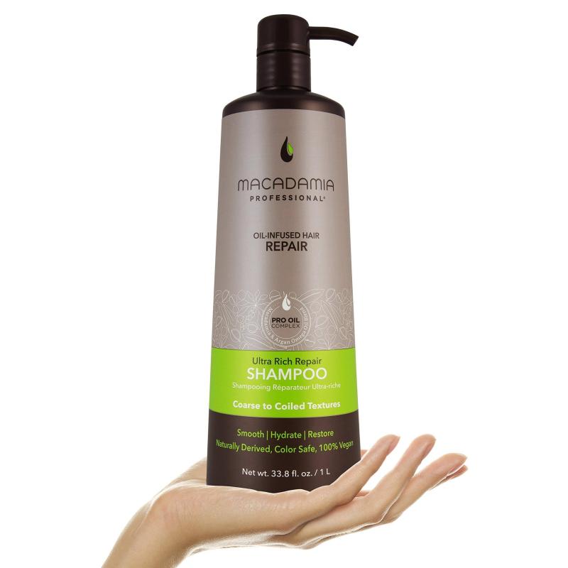 Ultra Rich Moisture Shampoo by Macadamia Oil for Unisex - 3.3 oz Shampoo