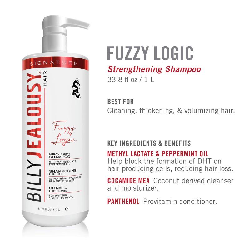 Industrial Size Fuzzy Logic Shampoo by Billy Jealousy for Men - 33.8 oz Shampoo