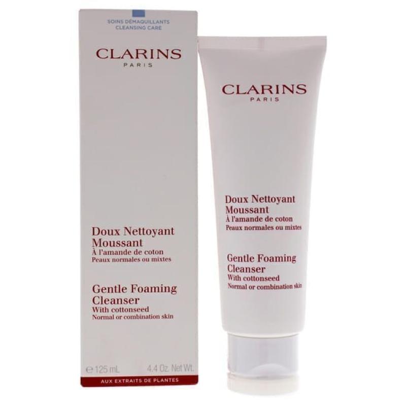 Gentle Foaming Cleanser With Cottonseed (Normal / Combination Skin by Clarins for Unisex - 4.4 oz Foaming Cleanser