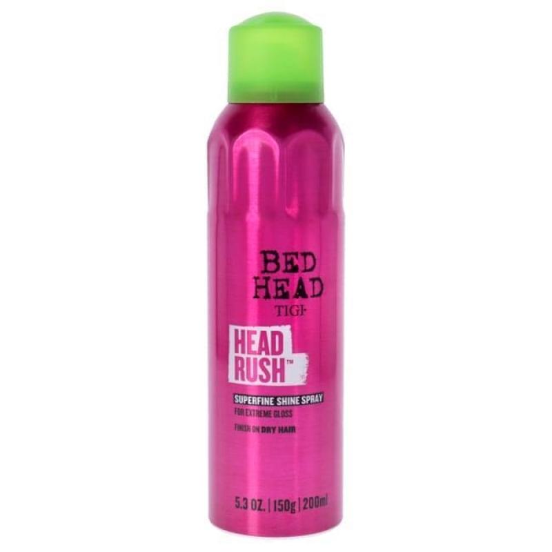 Bed Head Headrush Shine Hair Spray by TIGI for Unisex - 5.3 oz Mist