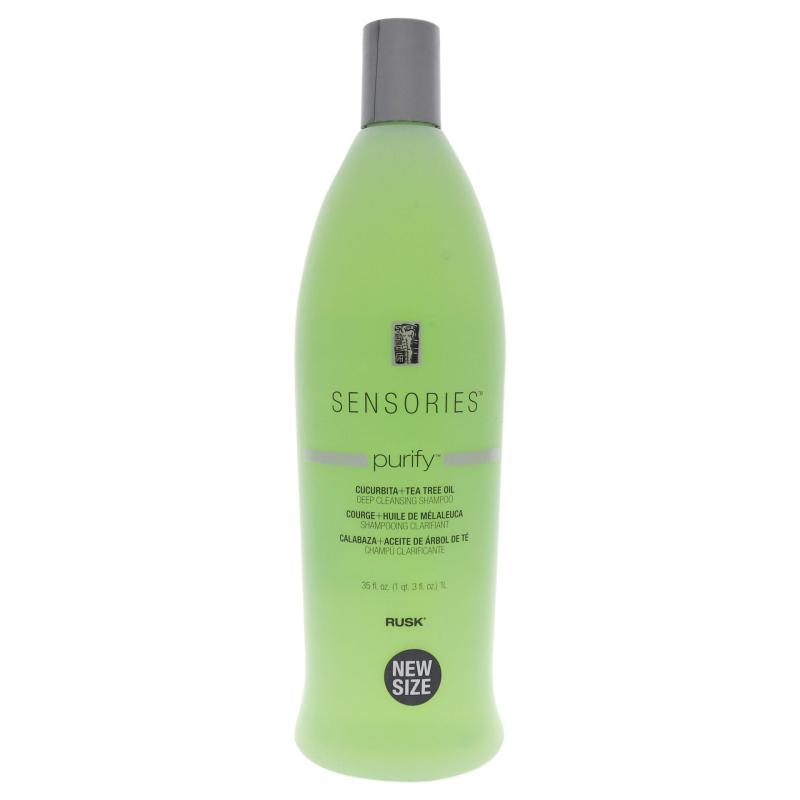 Sensories Purify Cucurbita Tea Tree Oil Shampoo by Rusk for Unisex - 35 oz Shampoo