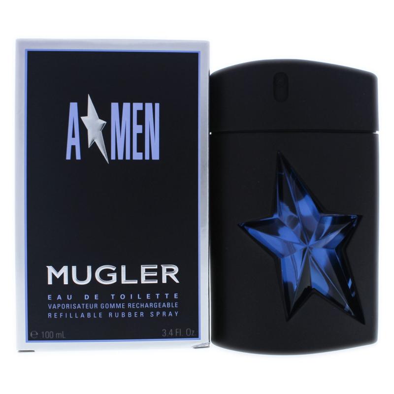 Angel by Thierry Mugler for Men - 3.4 oz EDT Spray (Refillable Rubber Spray)