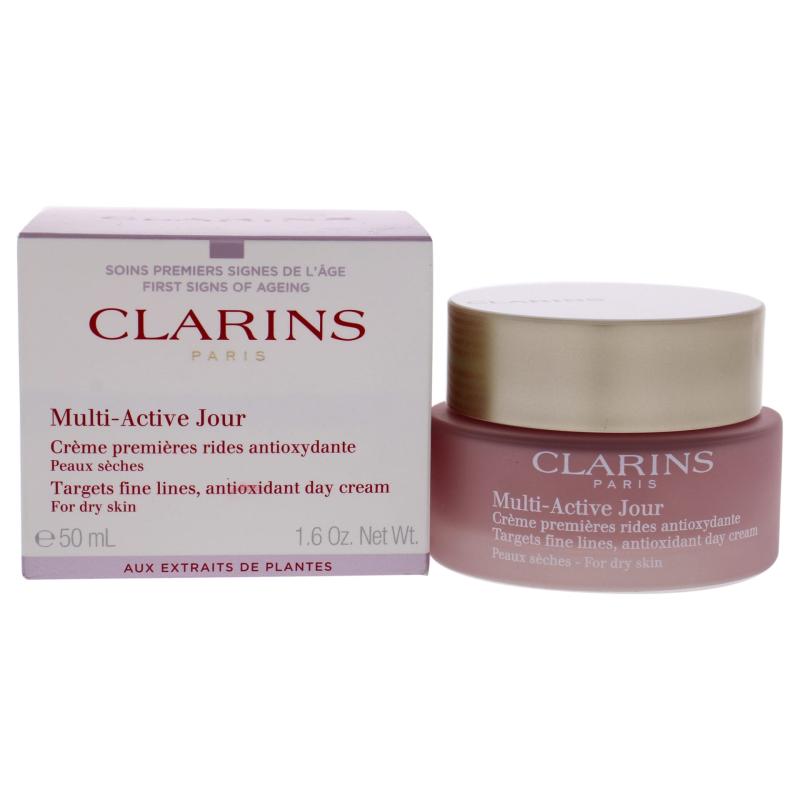 Multi-Active Day Cream - Dry Skin by Clarins for Unisex - 1.6 oz Cream