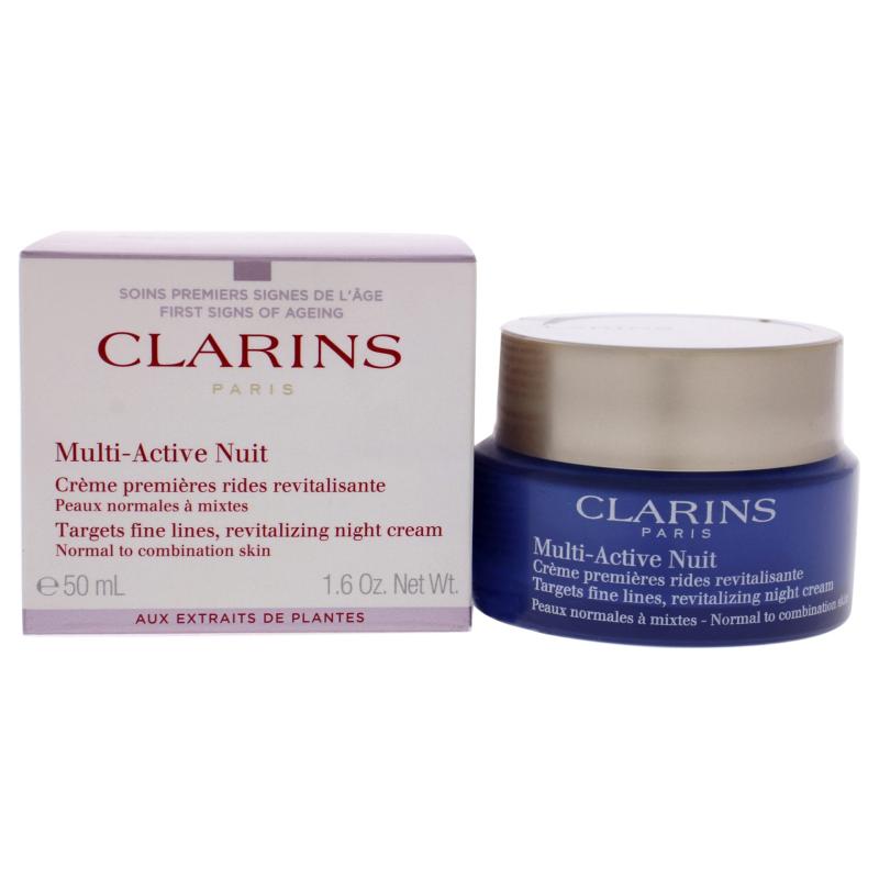 Multi-Active Night Cream - Normal to Combination Skin by Clarins for Women - 1.6 oz Cream