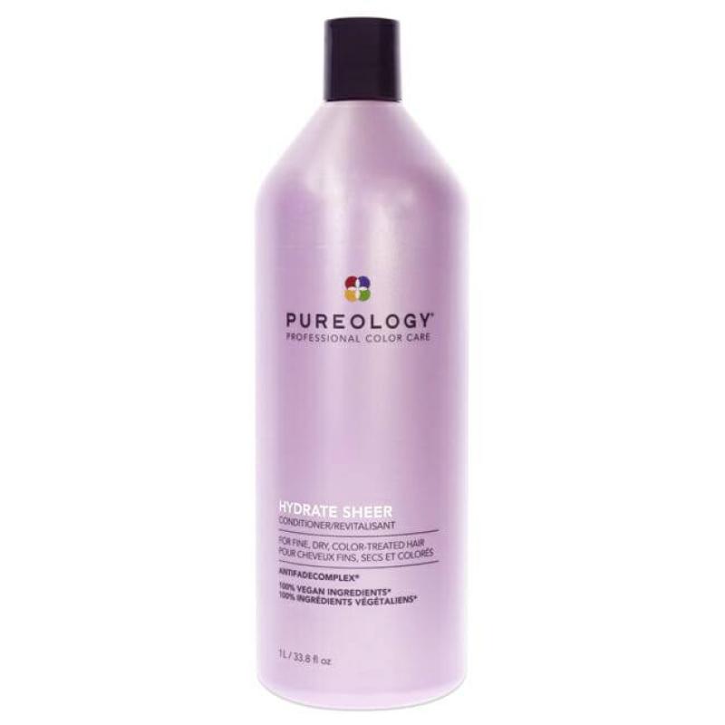 Hydrate Sheer Conditioner by Pureology for Unisex - 1 Liter Conditioner