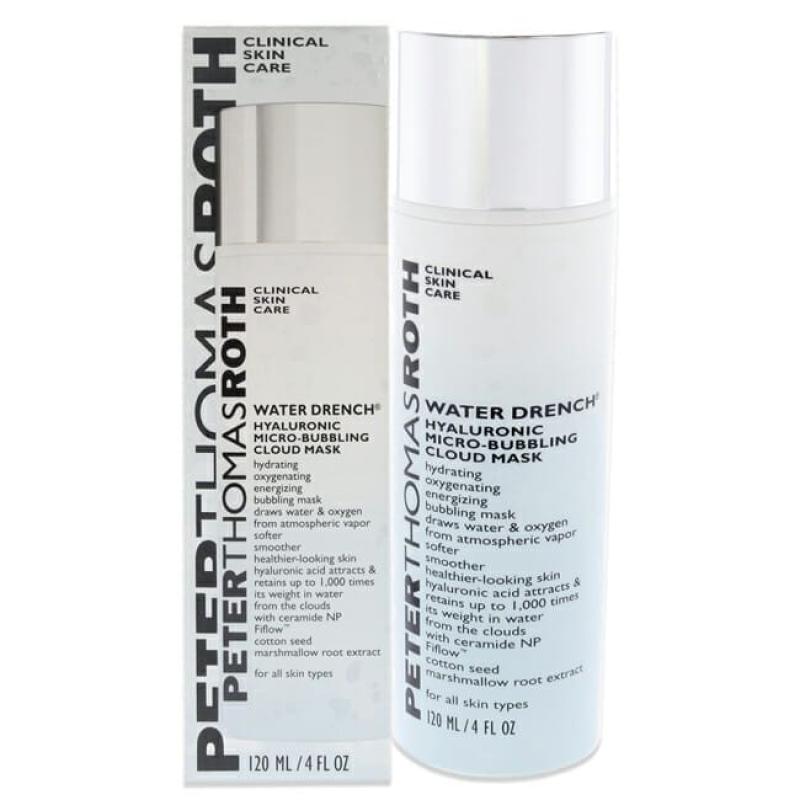 Water Drench Hyaluronic Micro-Bubbling Cloud Mask by Peter Thomas Roth for Women - 4 oz Mask