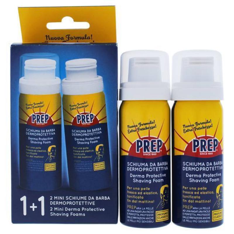 Derma Protective Shaving Foam by Prep for Men - 2 x 1.7 oz Shaving Foam