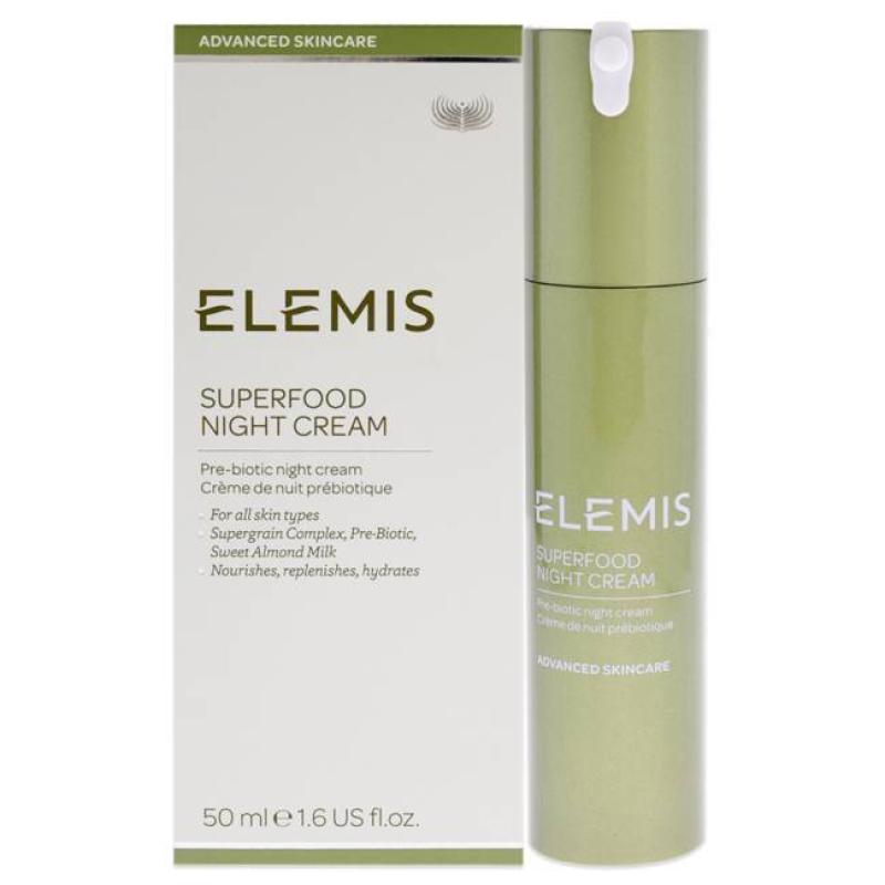 Superfood Night Cream by Elemis for Unisex - 1.6 oz Cream