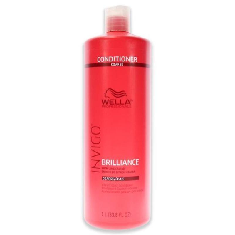 Invigo Brilliance Conditioner For Coarse Hair by Wella for Unisex - 33.8 oz Conditioner