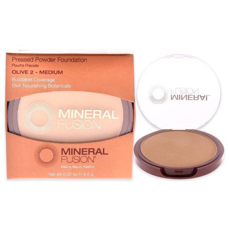 Pressed Powder Foundation - 02 Olive by Mineral Fusion for Women - 0.32 oz Foundation