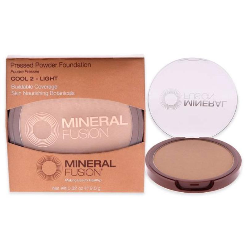 Pressed Powder Foundation - 02 Cool by Mineral Fusion for Women - 0.32 oz Foundation