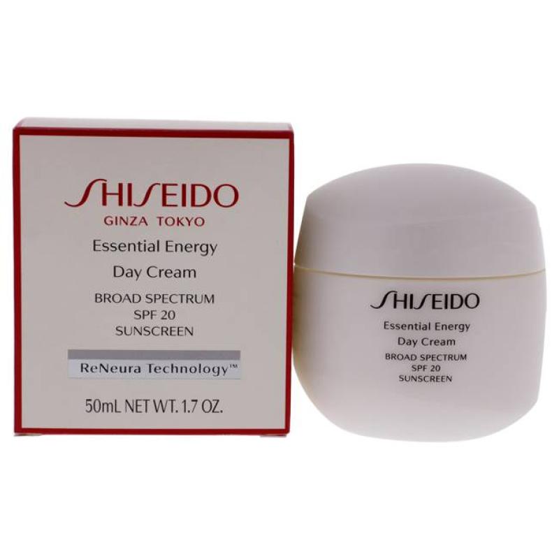 Essential Energy Day Cream SPF 20 by Shiseido for Women - 1.7 oz Cream