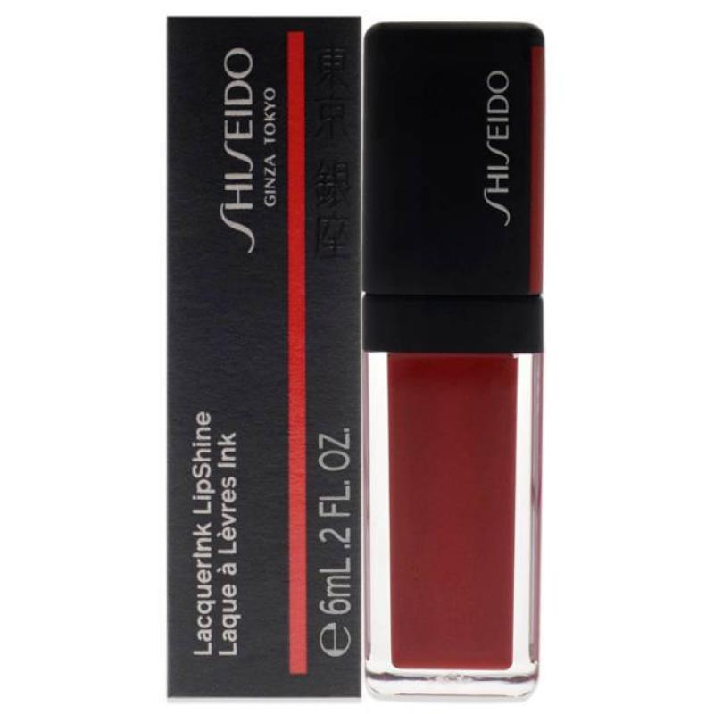 LacquerInk LipShine - 304 Techno Red by Shiseido for Unisex - 0.2 oz Lip Gloss