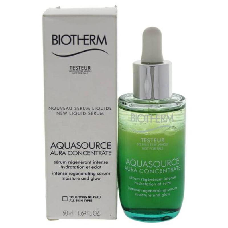 Aquasource Aura Concentrate by Biotherm for Women - 1.7 oz Serum (Tester)