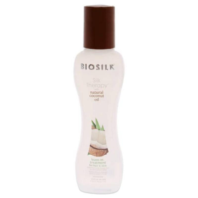 Silk Therapy with Organic Coconut Oil Leave-In Treatment by Biosilk for Unisex - 2.26 oz Treatment