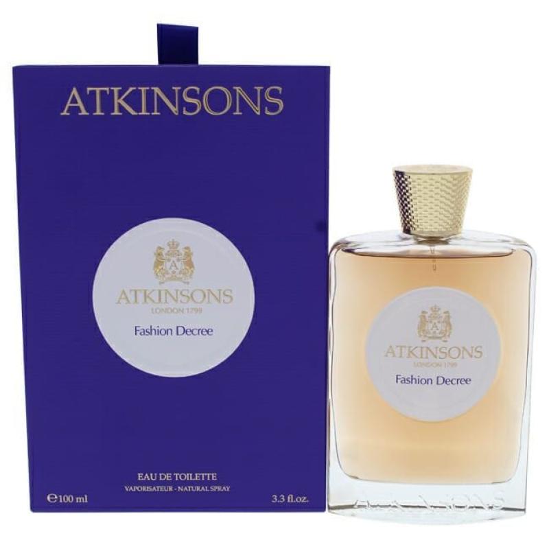 Fashion Decree by Atkinsons for Women - 3.3 oz EDT Spray