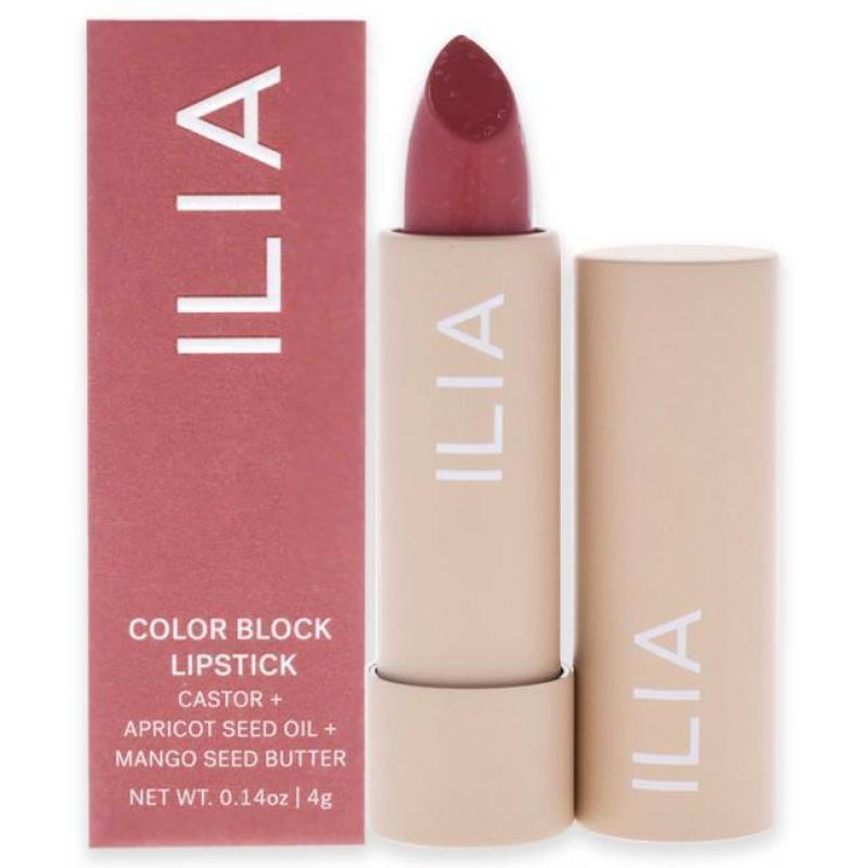 Color Block High Impact Lipstick - Wild Rose by ILIA Beauty for Women - 0.14 oz Lipstick