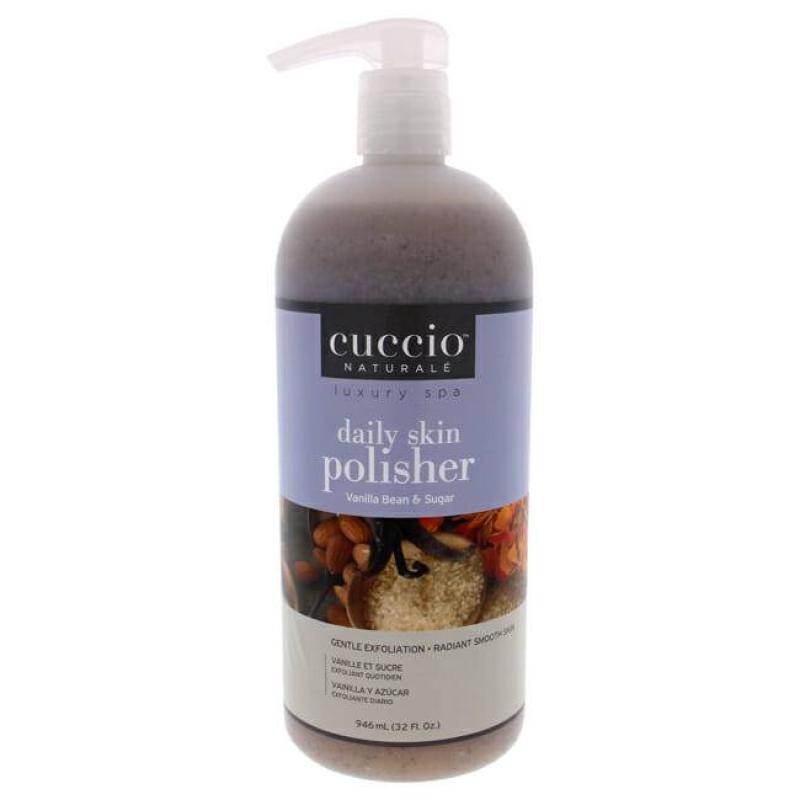 Luxury Spa Daily Skin Polisher - Vanilla Bean and Sugar by Cuccio Naturale for Unisex - 32 oz Scrub